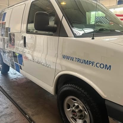 Local corporate fleet GMC van after detailing by Tony